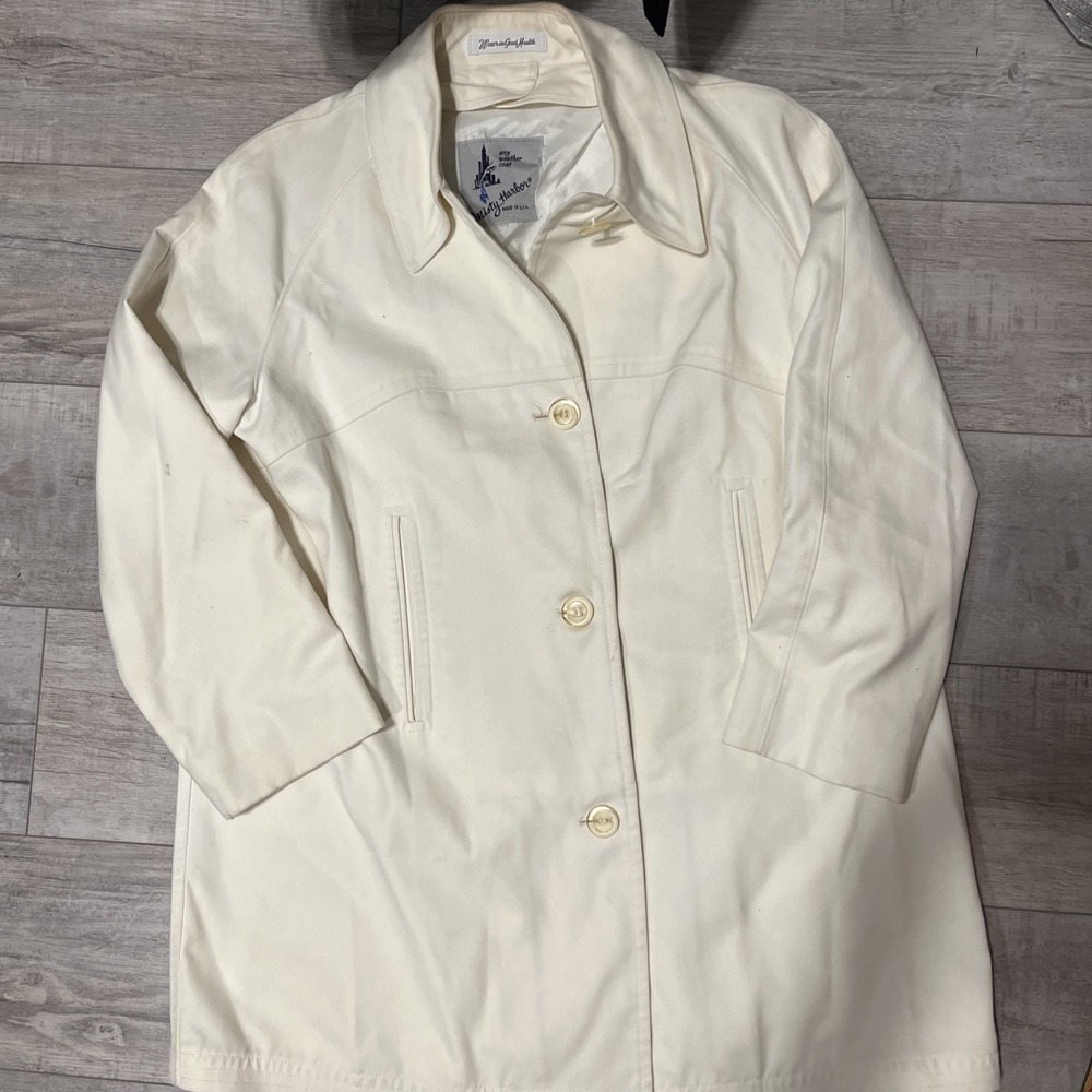 Vintage Misty Harbor Any Weather Cream Trench Coat